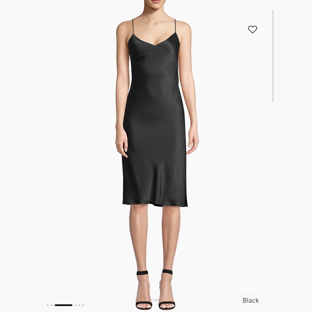 L'AGENCE Black Midi Dress
